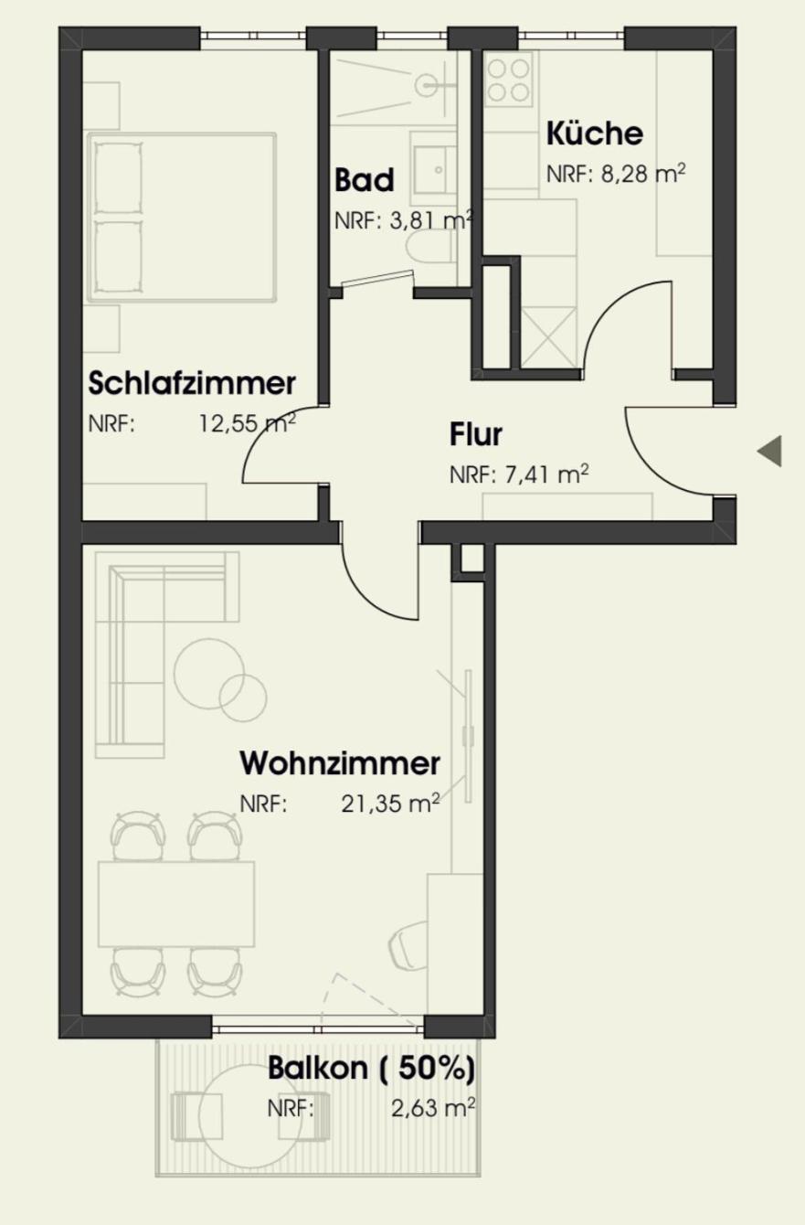 New-York Appartment, 2 Zimmer, Zentral Naehe Bahnhof Wilhelmshoehe 卡塞尔 外观 照片
